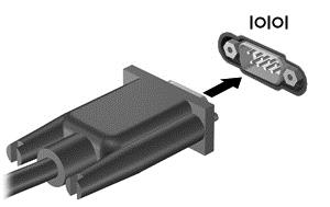 Sériové zařízení připojíte tak, že zasunete kabel zařízení do