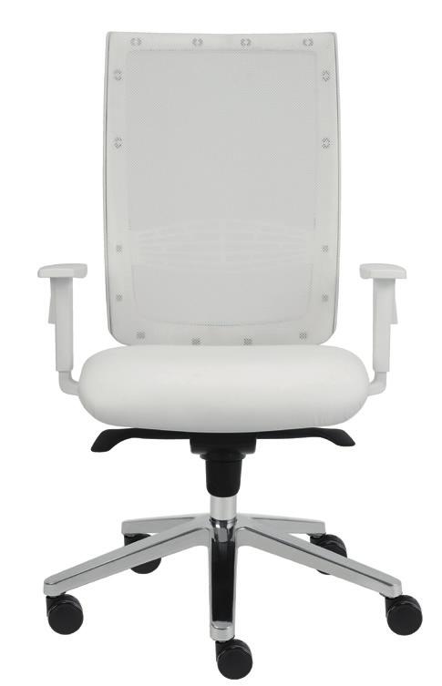 KENT pro lékaře a sestry Elegantní, ergonomicky tvarovaná kancelářská židle se síťovaným opěrákem, speciálně upravená pro práci zdravotnického personálu.