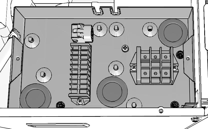 5.3. Main components of the outdoor unit switch box 6. SELECTING AN INSTALLATION LOCATION Terminal blocks The terminal blocks allow easy connection of field wiring.