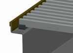 Napojování podlahových konvektorů KORAFLEX s ventilátorem Typy van podle umístění přívodů vody a snižování čel pro sériovou montáž mřížky je třeba uvést použití na konvektor se sníženým čelem (viz