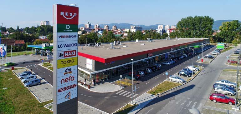 RC Europe strengthening in Romania and Serbia while aiming at flats and logistics in Czech Republic RC Europe is expanding in Serbia and Romania Photo: Retail park Nest Kraljevo I (Serbia).