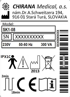 List č.: 5 Křeslo je vybavené bezpečnostními spínači a to pro opěrku zad a při výškovém pohybu křesla směrem dolů.