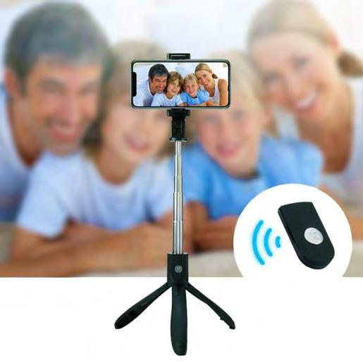TRIPOD BLUETOOTH SELFIE TYČKA Kód produktu: SEL031 Tripod Bluetooth selfie tyčka je ideální pro pořizování fotografií i natáčení videa.