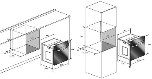 The holes can be seen after opening of the door (see Fig. 9). Fig. 9 6. Plug the supply cable into the wall outlet. Removal To uninstall the unit, it is important to proceed correctly: 1.