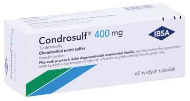 Condrosulf 400 mg 60 tobolek Švýcarský lék s obsahem chondroitin sulfátu.