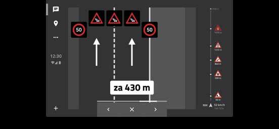 In-Vehicle Information (IVI) Zdůrazňuje řidiči informaci, která je pro něj určena, přímo ve vozidle (zobrazení dopravních informací na HMI zařízení ve vozidle).