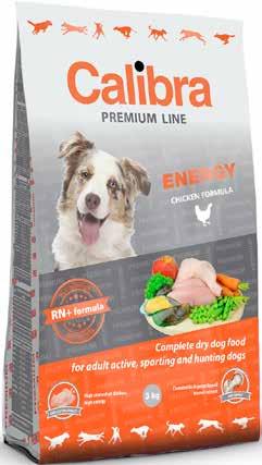 premium premium Calibra Dog Premium Line Senior & Light Calibra Dog Premium Line Energy Je lehce stravitelné a kompletní krmivo speciálně přizpůsobené potřebám starších psů.