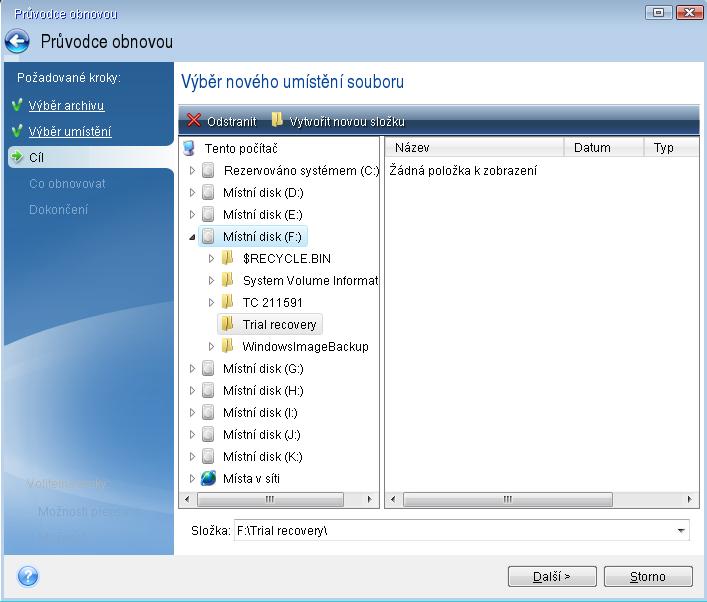 Pokud není ikona Síť v okně Tento Počítač dostupná, je možná problém se síťovou kartou nebo s jejím ovladačem dodávaným s aplikací Acronis True Image