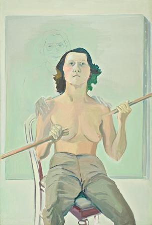 Obrazy stárnoucí Lassnigové porušující klišé o ženském těle jakožto krásném objektu (dle feministické teorie) jsou jen jedním z mnoha příkladů.