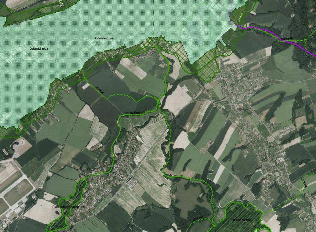 2) severně