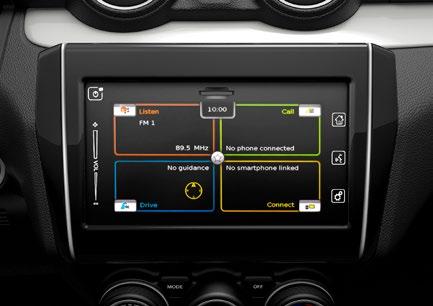 Multifunkční barevný LCD displej Pokročilý 4,2palcový multifunkční TFT LCD displej se nachází uprostřed přístrojového štítu.