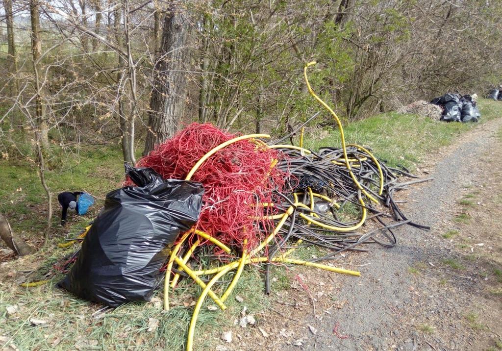 Úklidové akce v rámci projektu Den Země Ukliďme Česko se zúčastnilo asi 60 dobrovolníků, dospělých i dětí.