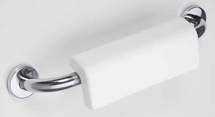 Madlo se zádovou opěrkou k WC Toilet seat back rest Griff mit Rückenlehne für WC Поручень с опорой под спину L Délka Product length Länge длина поручня Materiál Material Material Материал 500 mm