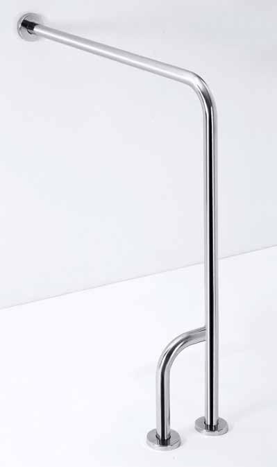 Opěrné madlo Grab bar Stützgriff Oпopный пopучень Levé / Left / Links / Лeвый Pravé / Right lesk s krytkou / polished with cover / poliert mit Rosette / глянец с крышкой 301122141 Rechts / Пpaвый