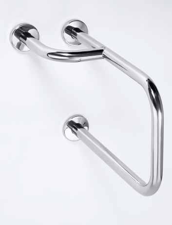 Podpěrné madlo Grab bar Stützgriff Oпopный пopучeнь Pravé / Right / Rechts / Пpaвый L Délka Product length Länge длина поручня 500 mm lesk s krytkou / polished with cover / poliert mit Rosette /
