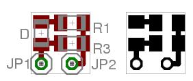 Další součástí analogového memristoru je vyjímatelný nelineární zatěžovací rezistor podle zapojení z obr. 31.