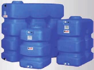 Plastové nádoby ELBI Plastové nadzemní zásobní nádrže pro čistou vodu s hygienickým atestem.