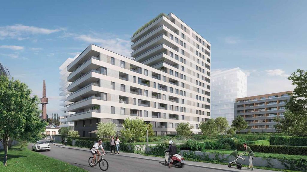 Druhá etapa projektu pokračuje v rozvoji vysočanského brownfieldu v blízkosti stanice Kolbenova.