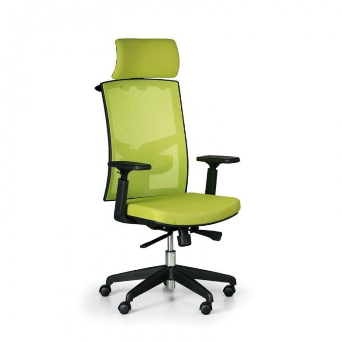 Položka 10 Židle kancelářská NBA zelená 415028 Rozměry: celková výška židle 125-135 cm.