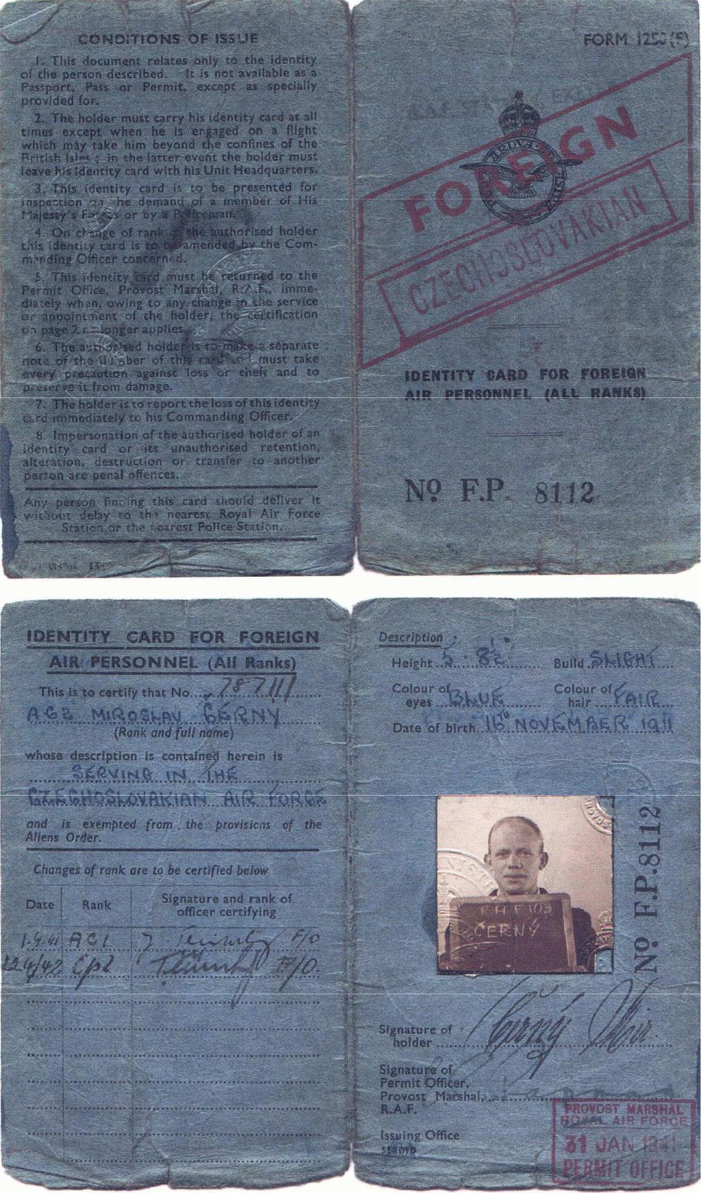 Obr. 7 Průkaz M.
