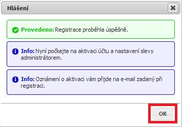 1 Registrace 1. Pro vytvoření účtu klikněte na tlačítko, které se nachází pod tabulkou pro přihlášení. 2.