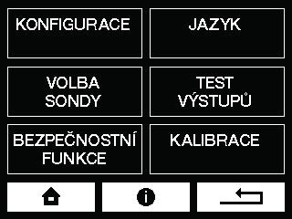 Nastavení Zpět na hlavní obrazovku. Zobrazí nápovědu/ zkrácený manuál ke konkrétní obrazovce. Zpět na předchozí obrazovku. Pohyb v menu Pohyb v menu na předchozí stránku.