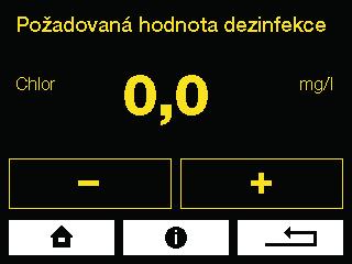 Uvedení do provozu a nastavení požadovaných hodnot Postup uvedení do provozu Voda v bazénu musí být čistá bez příměsí. Ideálně nově napuštěná z vodovodního řadu. 1.