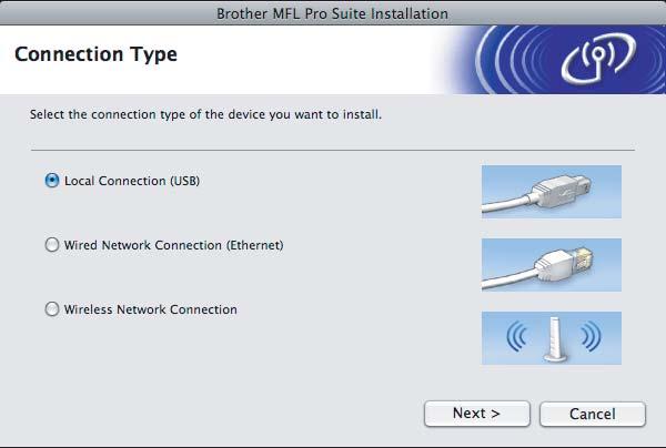 USB Mintosh 16 Instle progrmu MFL-Pro Suite Vložte dodný disk CD-ROM do jednotky CD-ROM.