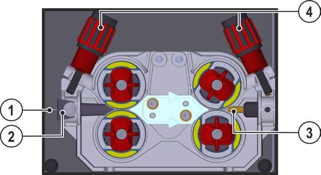 Konstrukce a funkce Svařování MIG/MAG 5.4.4.3 Zavedení drátové elektrody POZOR Nebezpečí úrazu nekontrolovaným vylétnutím svařovacího drátu ze svařovacího hořáku!