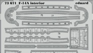 73671 F-14A interior 1/72 Hobby