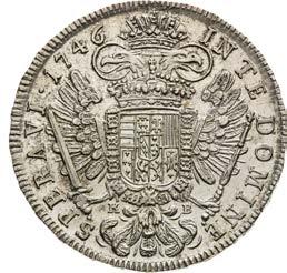 Kremnica. Škrábanec. První ročník! Thaler 1746.