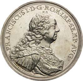 16 g ḁ 47 mm Ọ Ag Ḋ Novák XIV-D-2a, Montenuovo 1768 321. About EF / EF 400 Stříbrná medaile 1745.