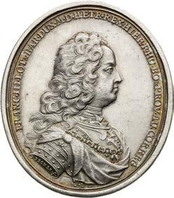 NA PŘIZVÁNÍ KE SPOLUVLÁDĚ S MARIÍ TEREZIÍ V ROCE 1740 Invitation to co-rule with Maria Theresia / Einladung zur Ko-Herrschaft mit Maria Theresia 331. R! EF / EF 600 Stříbrná medaile 1740.