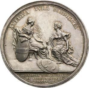 Holdování v Haliči a Vladiměřsku. Silver Medal 1773. Homage in Galicia and Lodomeria.