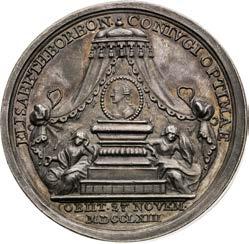 zum Gedenken an den Tod 415. R! Good EF / Good EF 300 Stříbrná medaile 1763.