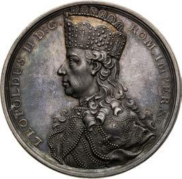 417. R! EF / Good EF 400 Stříbrná medaile 1790. Úmrtí Josefa II. a následná korunovace jeho bratra Leopolda II. za římského císaře. Pěkná patina. Vzácná!