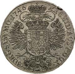 RRR! ị 2 pcs/mkt VF / Good VF 4 000 Tolar 1746. Praha. Chyba střížku.