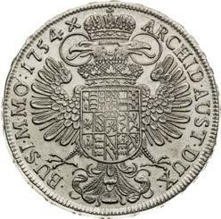 Thaler 1754. Prague. Variant - other dress.