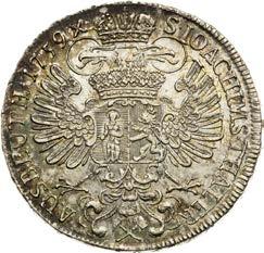 Ausbeute der Joachimstaler Gruben. Prag. Kabinettstück mit feiner Patina und spiegelnden Feldern. Das beste aufgezeichnete Exemplar! Ḍ ć Ḉ Erdmann Ḑ 27.