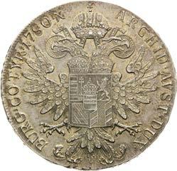 v plochách. Velmi vzácný! Thaler 1780. Prague.
