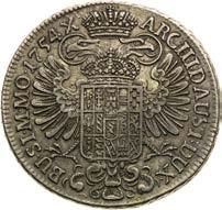 1/2 Taler 1754. Prag. Von allergrößter Seltenheit!