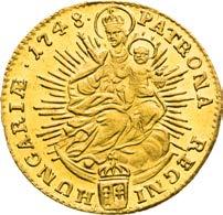Nice luster in the fields. Dukat 1748. Kremnitz.