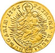 Kremnitz. Nice luster in the fields. Rare date! Variant. Rare! Dukat 1748.