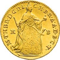 Výjimečný exemplář s ražebním leskem v plochách! Ducat 1751.