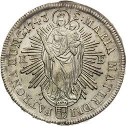 Taler 1743. Kremnitz. Leicht justiert. Ḍ K - B Ḑ 28.