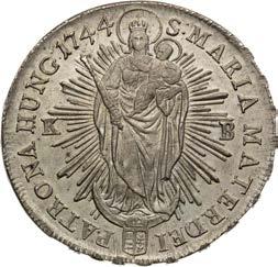 Drobné škrábance. Thaler 1744. Kremnitz. Little scratches.