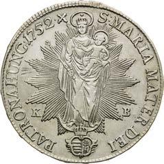 Tolar 1752. Kremnica. Škrábance.
