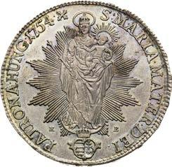 Taler 1753. Kremnitz. Justiert. Ḍ K - B Ḑ 28.