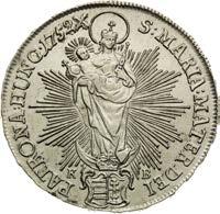 RR! ị 5 pcs/mkt EF / Good EF 2 600 1/2 Tolar 1752. Kremnica. Velmi vzácný!