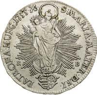 03 g ḁ 34 mm Ọ Ag Ḋ Huszár 1687, Eypeltauer 264,
